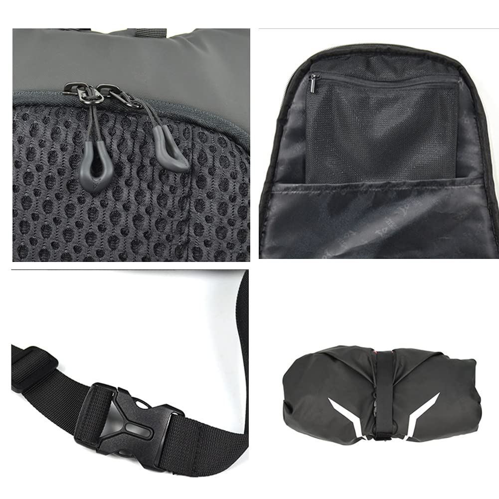 Housse De Casque De Ski Sac De Transport Pour Casque De Moto/vélo - Tissu Oxford étanche - Avec Cordon De Serrage Et Ventilation Housse Pour Casque De Ski