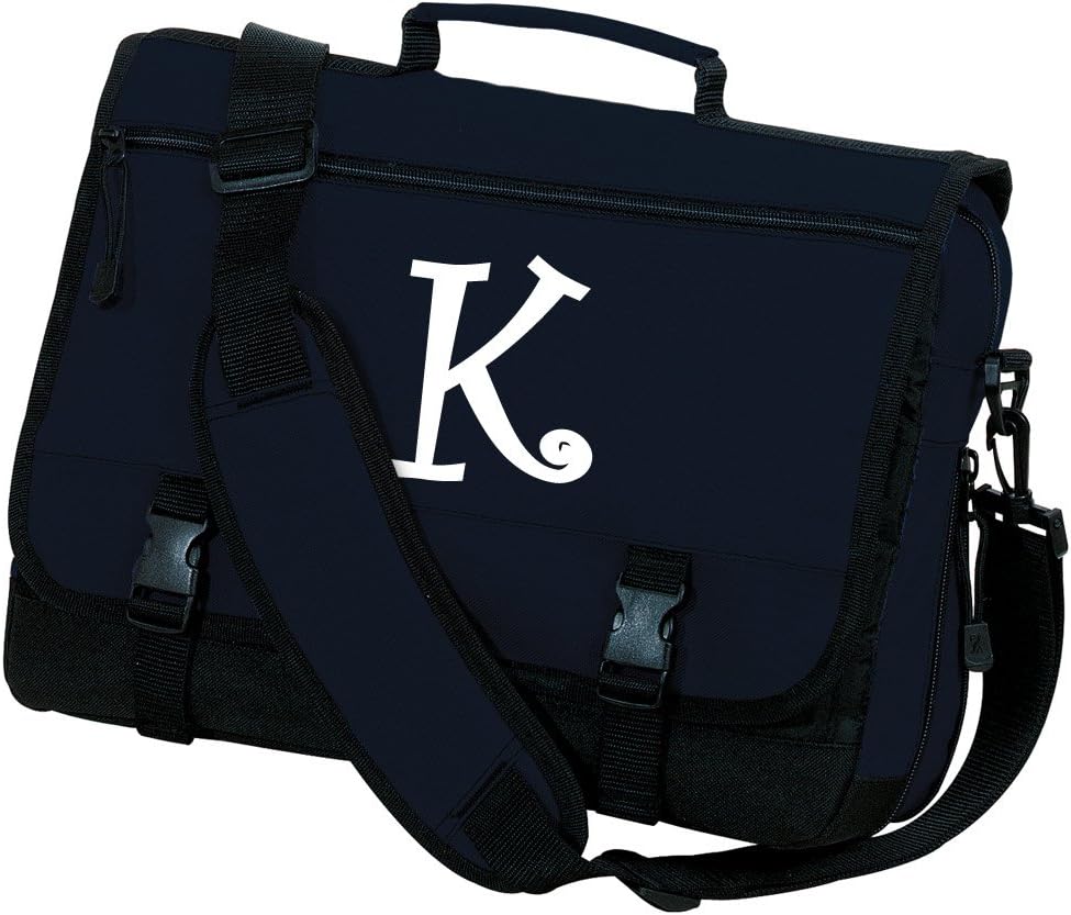 Personalized Laptop Bag Custom Printed Monogrammed Messenger Bag