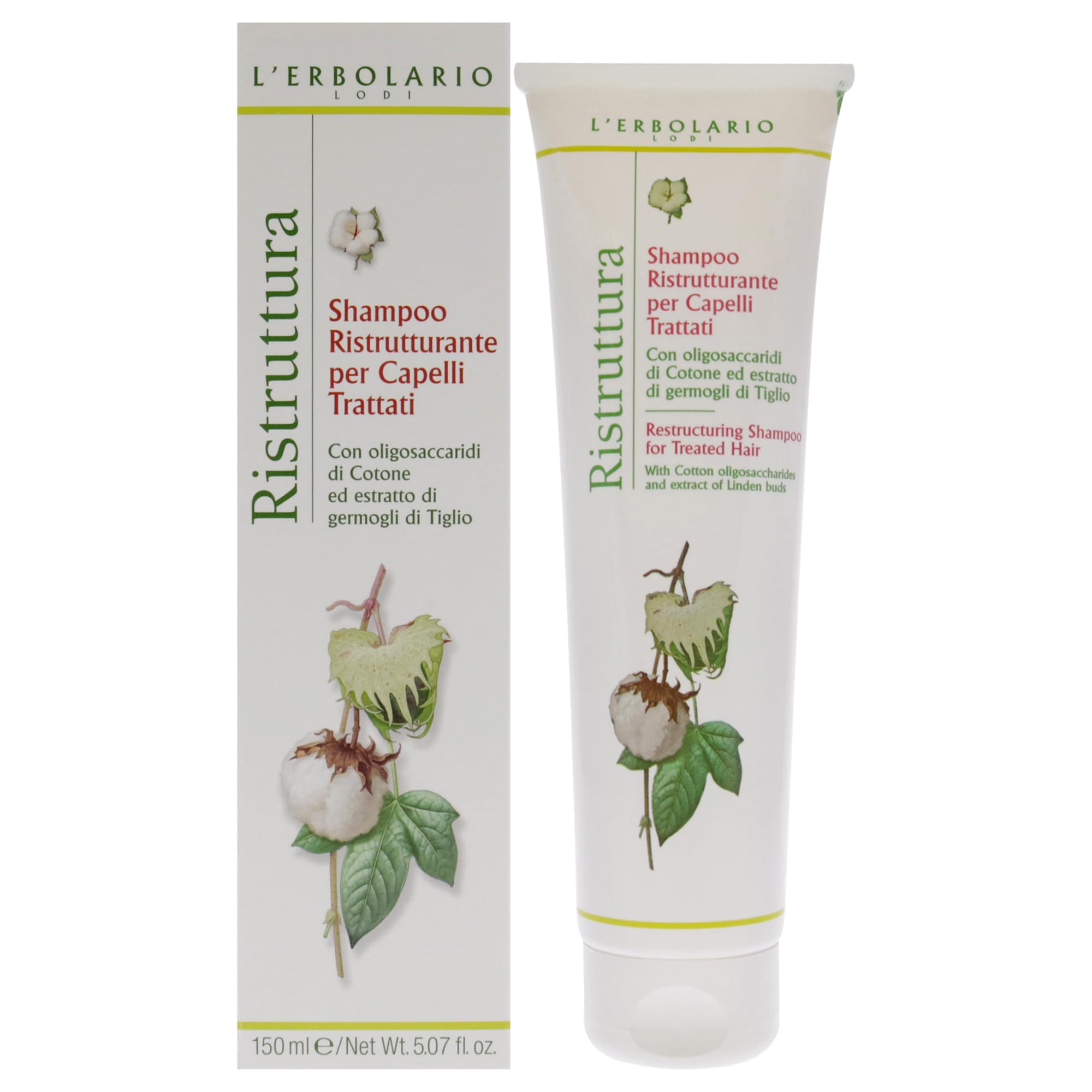 LErbolario Restructturing Shampoo For Treated Hair For Unisex 5.07 oz Shampoo