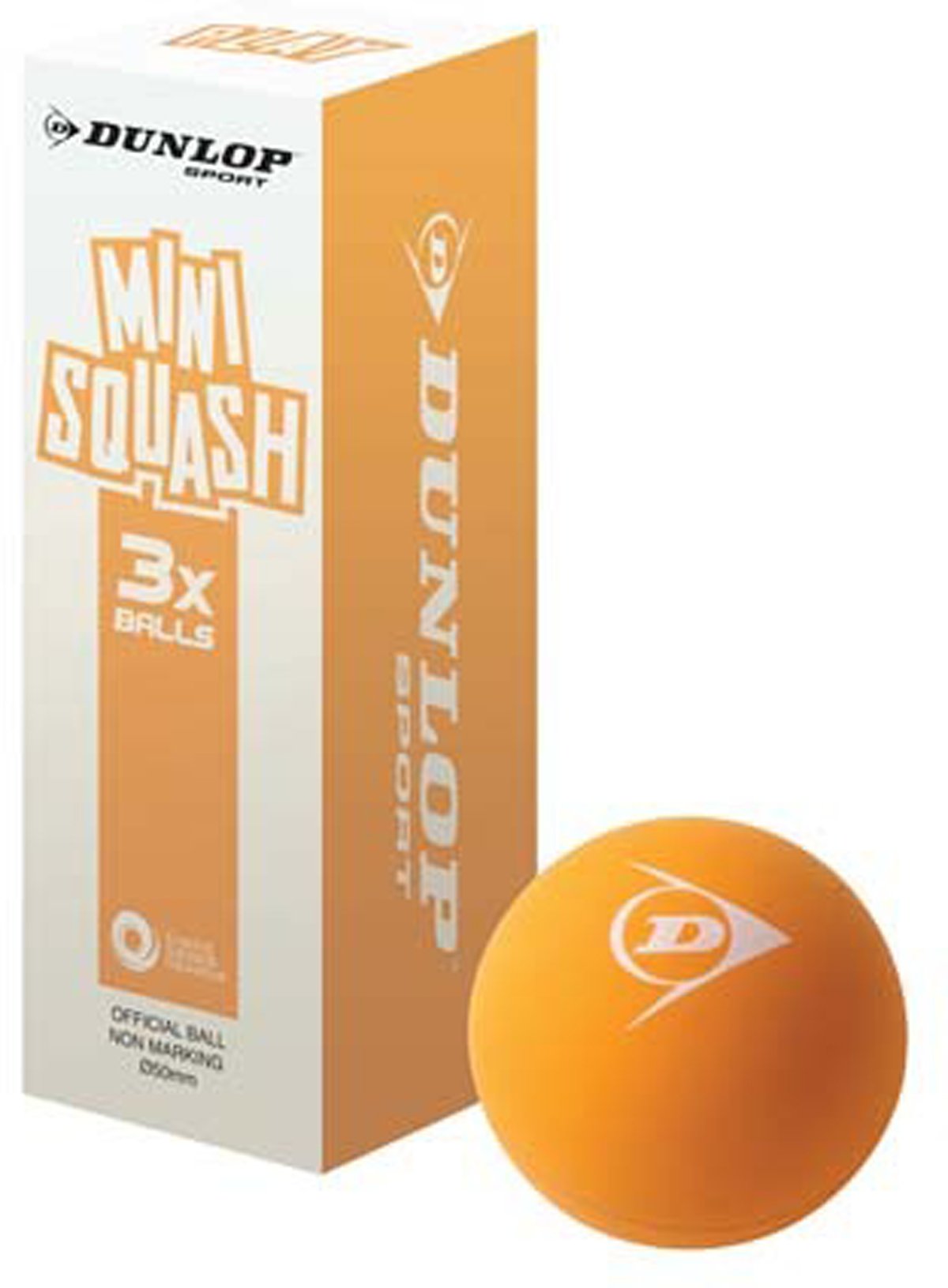 Dunlop Racquet Sports Tournament Match Play Mini Squash Balls Pack Of 3