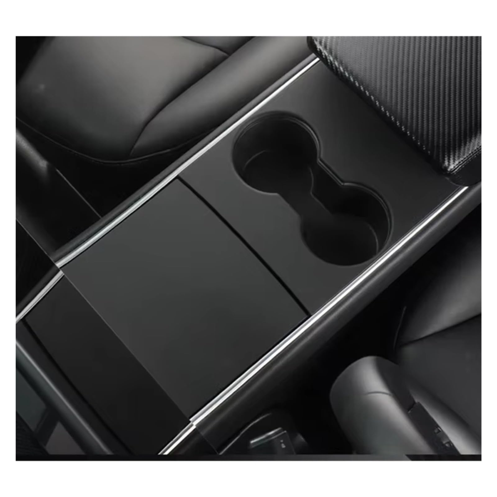 Trim Sticker Accessories ABS Black Car Central Patch for Tesla for Model for 3 2017 2018 2019 2020 for Y Interior Accessories Car Interior Decoration