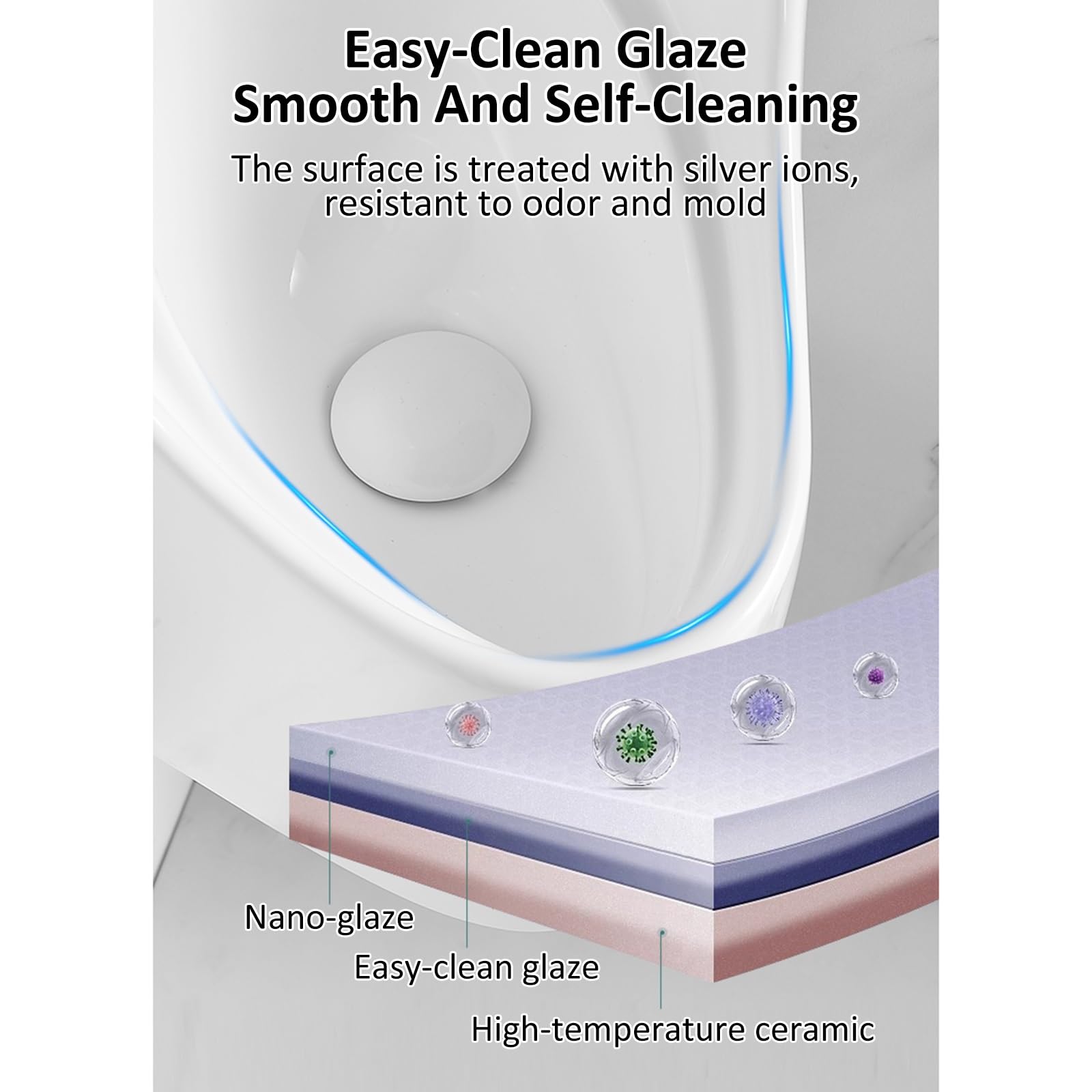 Orinatoi per Uomo,Orinatoio Moderno in Ceramica A Parete,Orinatoio Universale Ad Alta Efficienza,Design Salvaspazio 2 in 1,Antiodore Commerciale Bianco,per Piccoli Bagni E Toilette