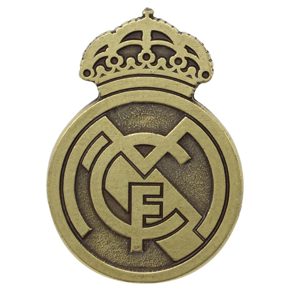 Real Madrid Magnetic Magnet Metallic Shield Color, Silver, Gold, Forever 1902 (Gold)