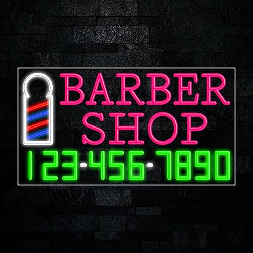 Barber Shop led neon Sign 35047 Made in USA