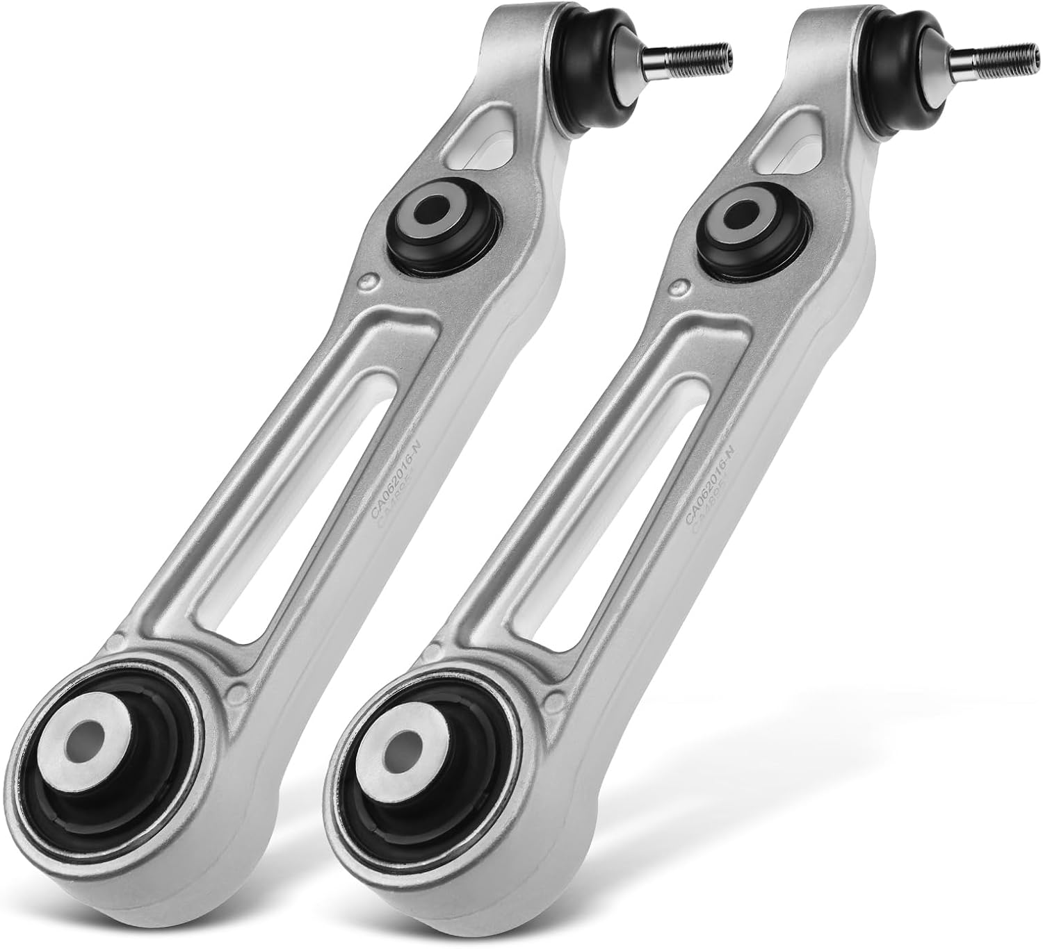 A-Premium 2 x Front Rearward Lower Control Arm, with Ball Joint & Bushing, Compatible with Tesla Model S 2012-2018, Replace # 1048951-00-A, 1048951-00-B Lower Rearward Side