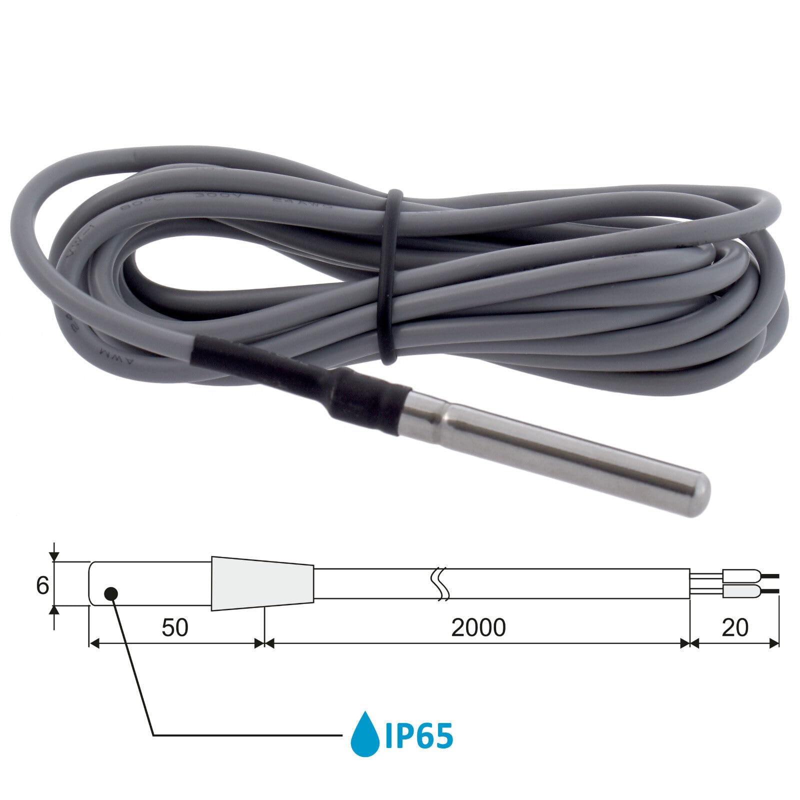 ESCO ES-10D DIN-Schiene TEMPERATURREGLER Thermostat fühler 20A potentialfreies Relais