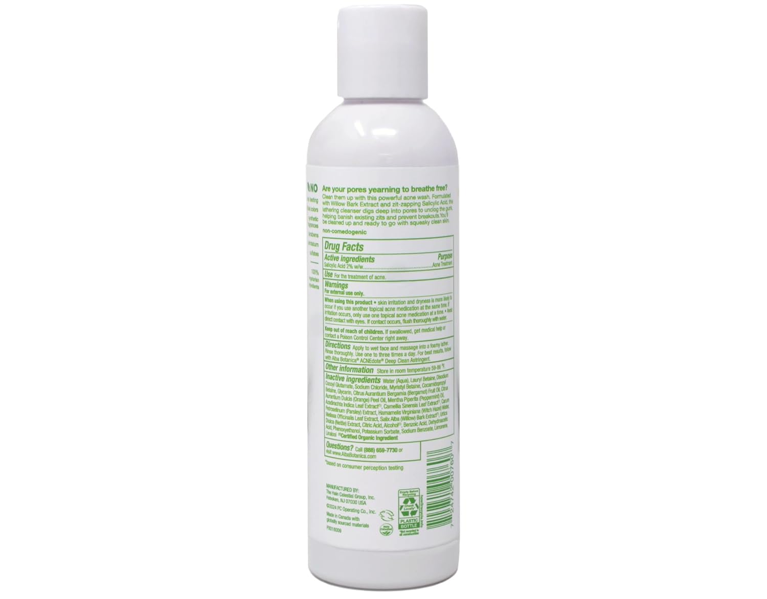Alba Botanica Acnedote Deep Pore Wash 6 Oz (5 Pack)