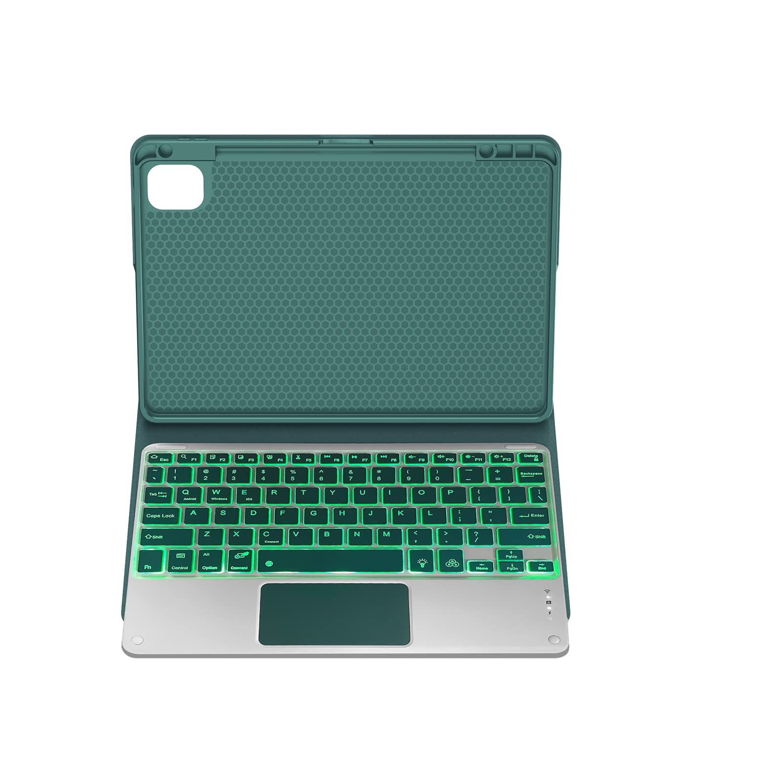 Custodia per tastiera con supporto per matita, tastiera touchpad