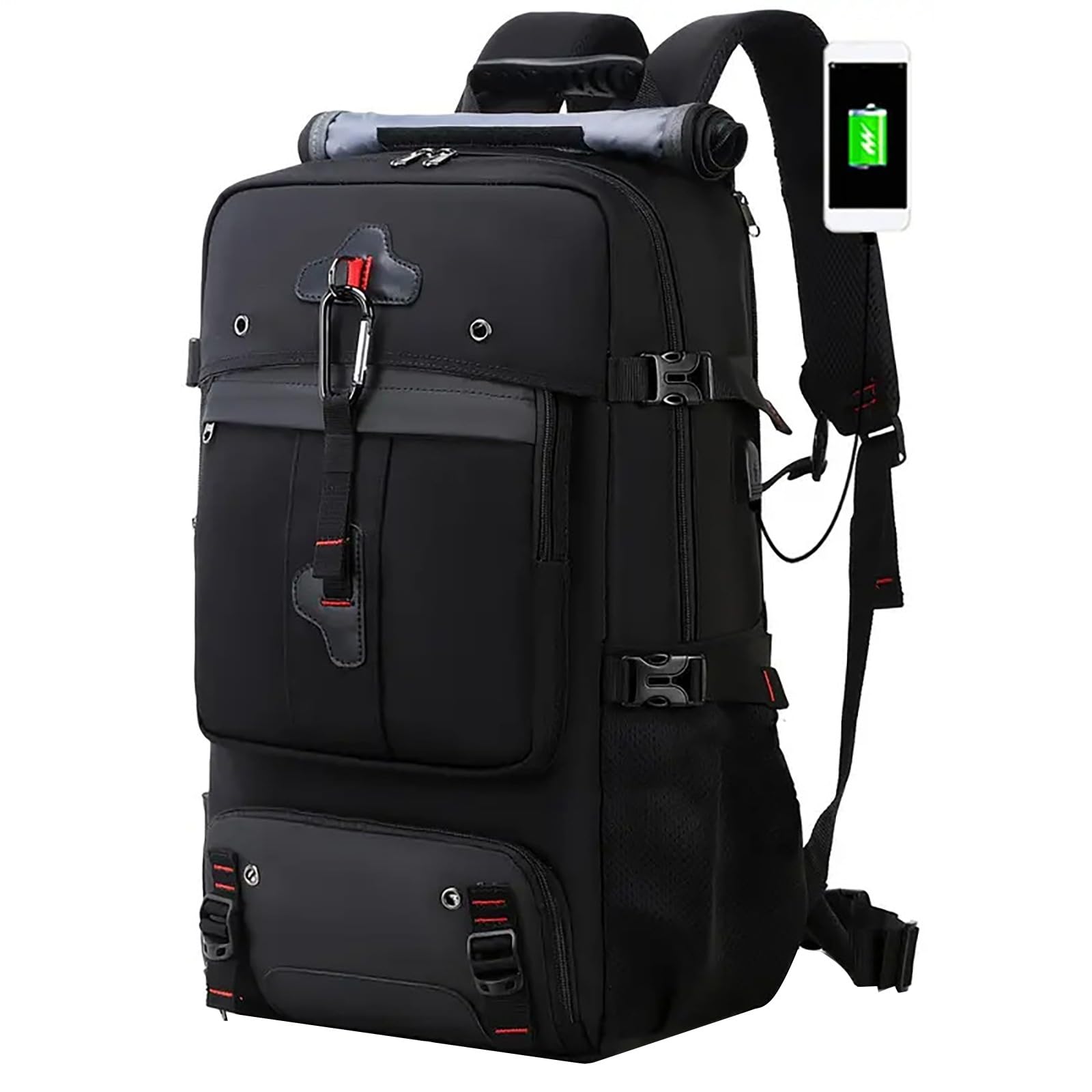 Mochila infantil informal para niños, mochila escolar grande, mochila de senderismo para hombre, viaje, resistente al aire libre, mochila de camping con compartimento espacioso, mochila de agua para