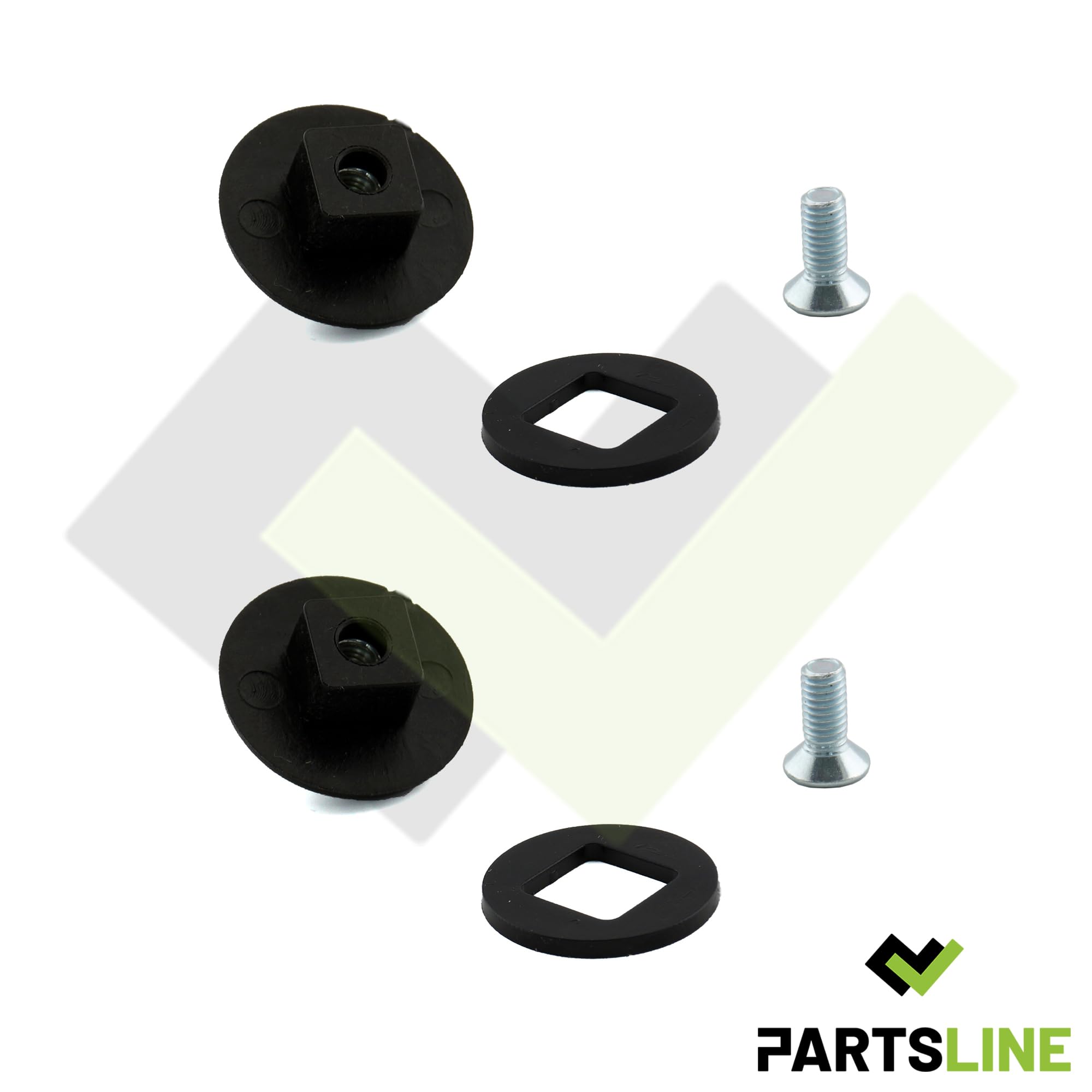 Lot De 2 Écrous Borgnes Clips Fixation Vitre Latérale Custode - Compatible Peugeot Citroën Toyota - Réf 857312 857379