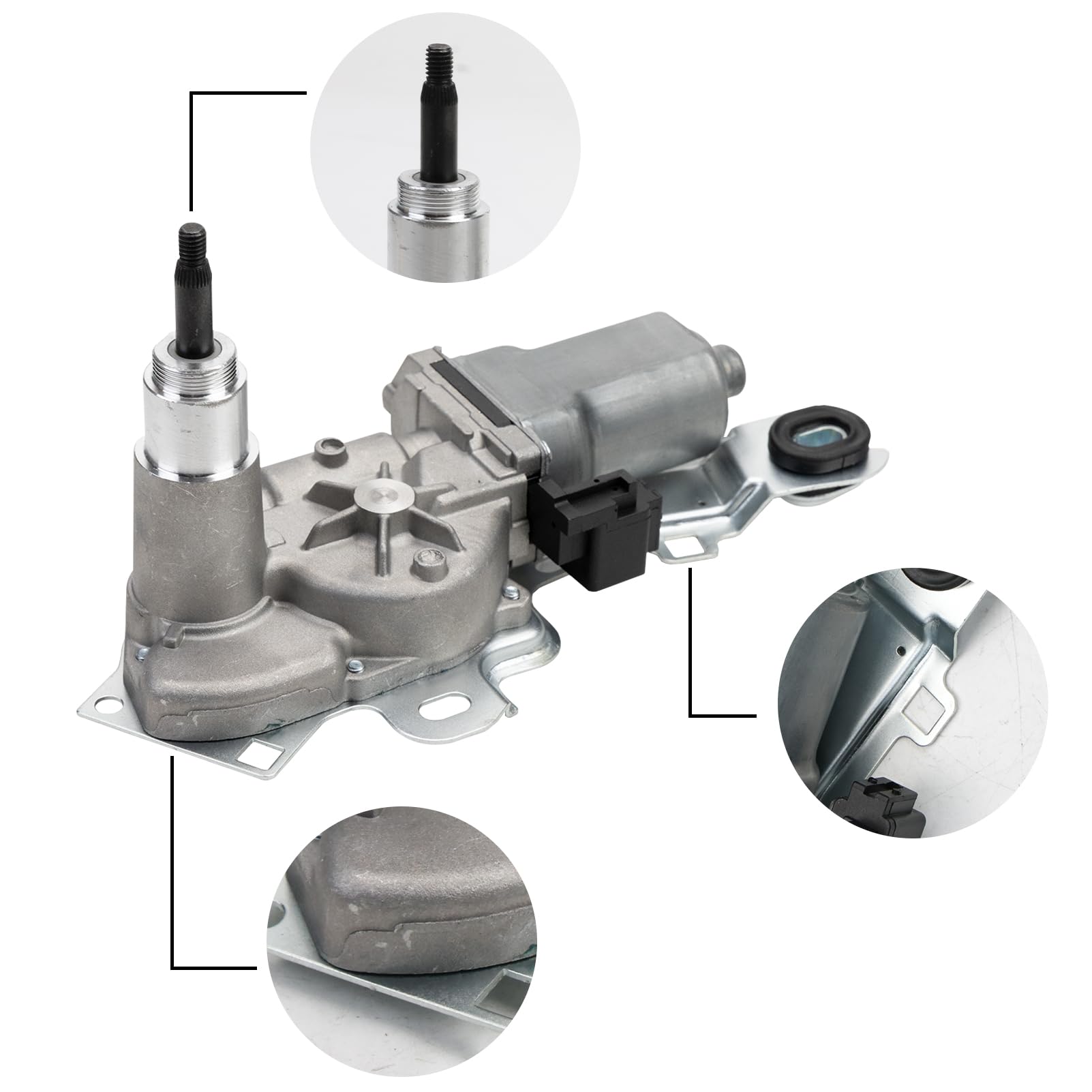 Pièce Automobile Durable Moteur D'essuie-glace Arrière GNXfixt - Compatible C1 II, 108, Aygo (2014-2024) - Installation Facile Pièce Automobile Renault