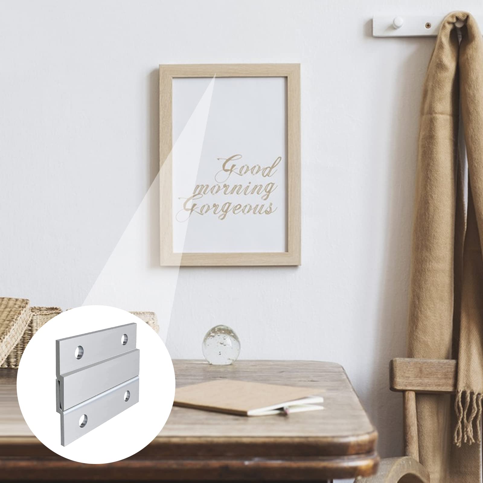 Mirror Mounting Brackets Z Clips 30 2 Pack - French Cleat Picture Hanger Heavy Duty - Wall Mirror Mounting Bracket - Flush Mount Hanging Kit For Shelf, Painting, Frames, Cabinet, Soundbar, Whiteboard Mirror Mounting Brackets Z Clips 30 2 Pack - French Cleat Picture Hanger Heavy Duty - Wall Mirror Mounting Bracket - Flush Mount Hanging Kit For Shelf, Painting, Frames, Cabinet, Soundbar, Whiteboard