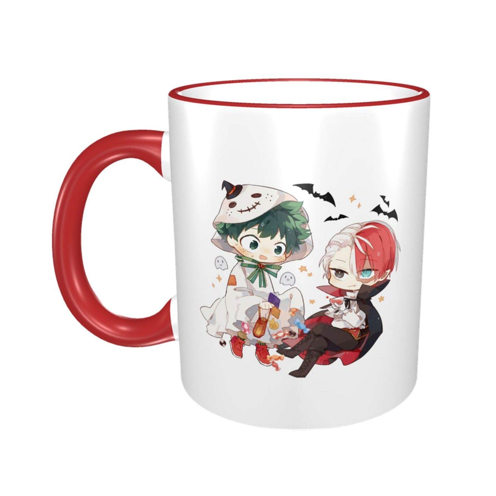 Amazon Co Jp 僕のヒーローアカデミア 緑谷出久 爆豪勝己 マグカップ 陶器 マグカップ 大きい耐熱 電子レンジ温め 真空断熱330ml かっこいい おしゃれ かわいい キャラクター アニメ ホーム キッチン
