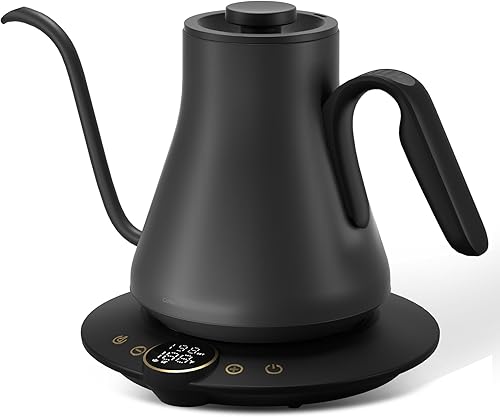 Cocinare Barista Collection - Hervidor eléctrico de cuello de cisne, control de temperatura preciso de ±1 ℉ para verter café y té, calentamiento