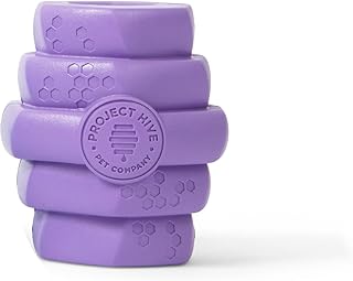 PROJECT HIVE ·PET COMPANY· - Calming Lavender Scented - Hive Chew Toy for Large Dogs - Dog Chew Toy for Large Breeds - Floats in Water - Durable and Tough - Made in The USA