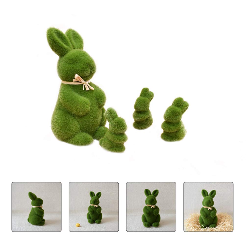 Toddmomy 8 Pièces Décoration Lapin Artificiel pour Maison Accessoires Photo Lapin De Pâques Bricolage