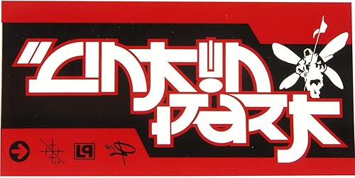 C&D Visionary Linkin Park - Calcomanía con logotipo marrón