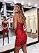 HANVAIOS Hot Pink Sequin Homecoming Dresses Sparkly Spaghetti Straps Short Tight Cocktail Gown Size 4