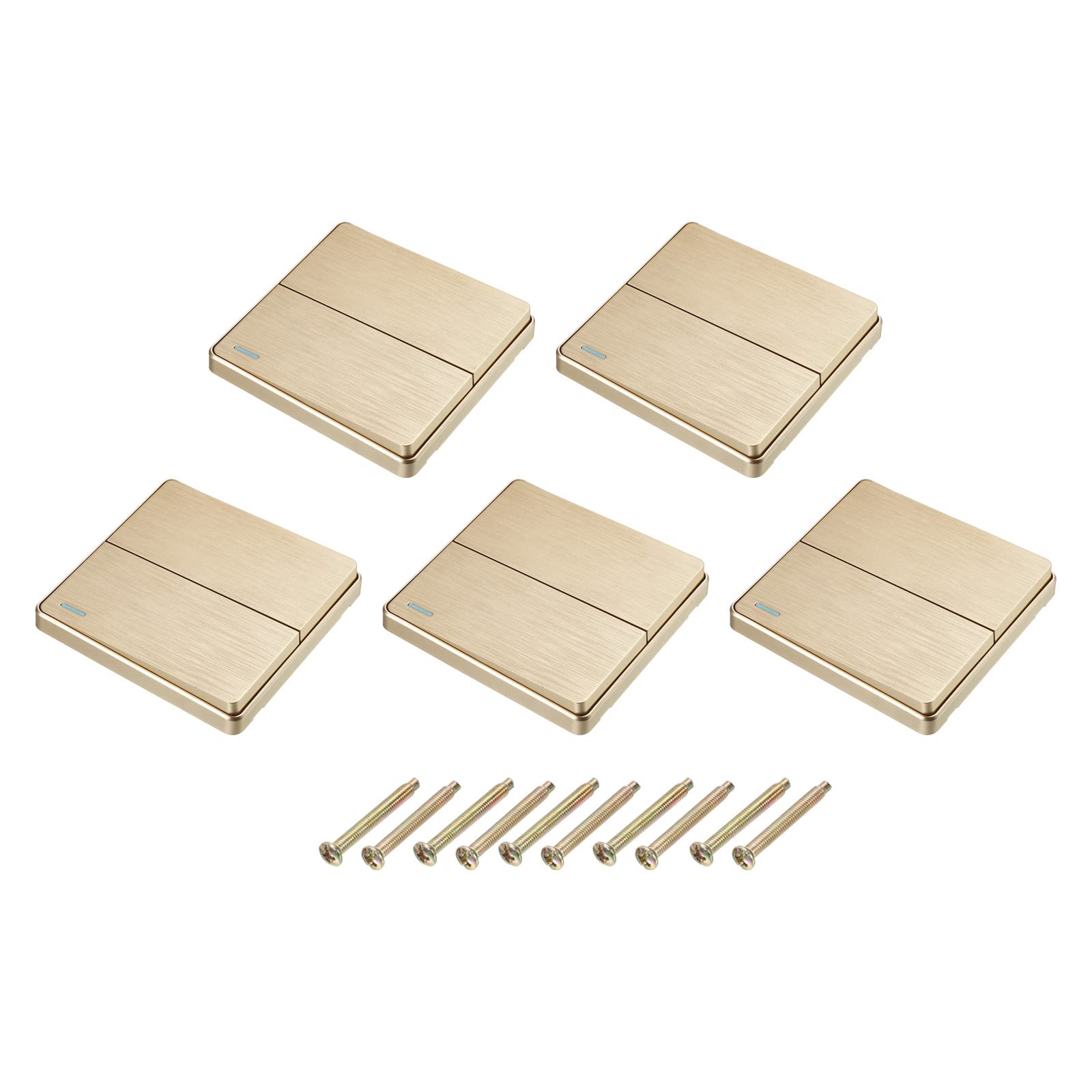 Interruptor De Timbre Restablecible Cuadrado Dorado UXCELL 16A 250V: Elegancia Y Seguridad
