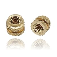 Vista 4 de 120 piezas de insertos moleteados M3, tuercas de latón de fijación térmica de 0.157 x 0.197 in para impresión 3D/plástico/automotriz