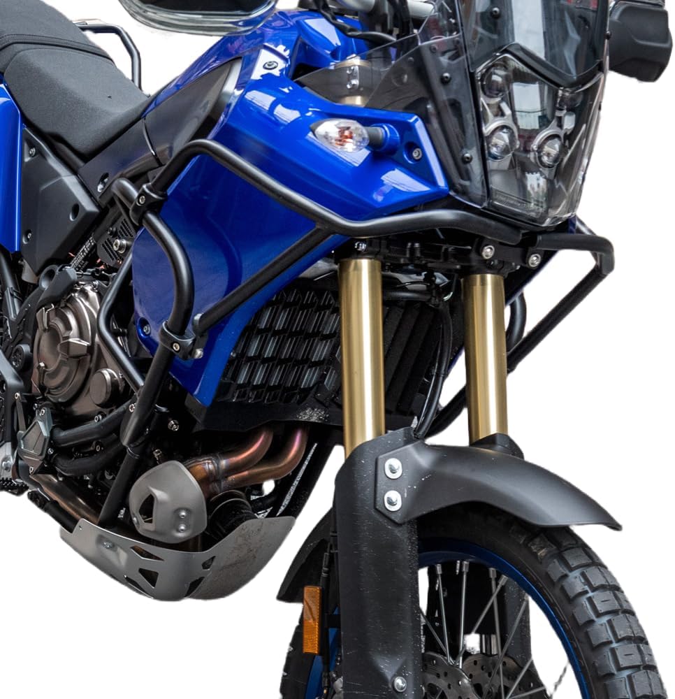 Motorcycle Crash Bar Engine Guard Compatible with Yamaha Tenere700 Tenere 700 XT700Z 2019 2020 2021 2022 2023 2024 Bumper Highway Falling Body Frame Protection Set (Upper+Lower)