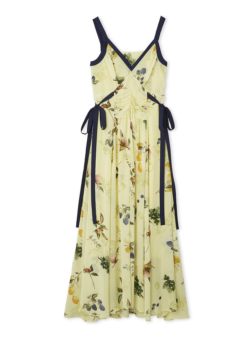 FRAY I.D フルーツプリントサイドリボンキャミワンピース フルーツプリントサイドリボンキャミワンピース／ウォッシャブル