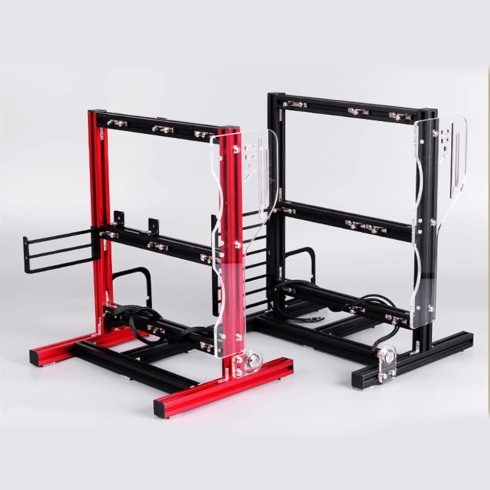 DIY Computer Open Chassis Motherboard Case Rack Vertical Overclocking Open Aluminum Frame Chassis Rack ATX/M-ATX/ITX Open Chassis (Black)