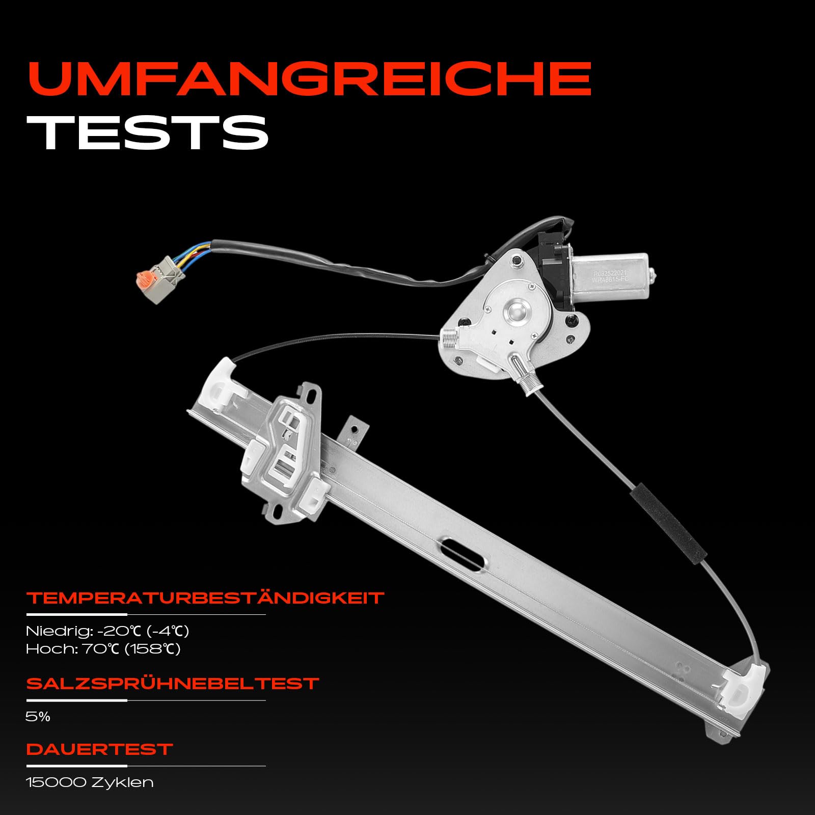 Frankberg Fensterheber Mit Motor Vorne Links Kompatibel mit Jazz II GD Schrägheck 1.2L 1.3L 2002-2008 72250SAAG03