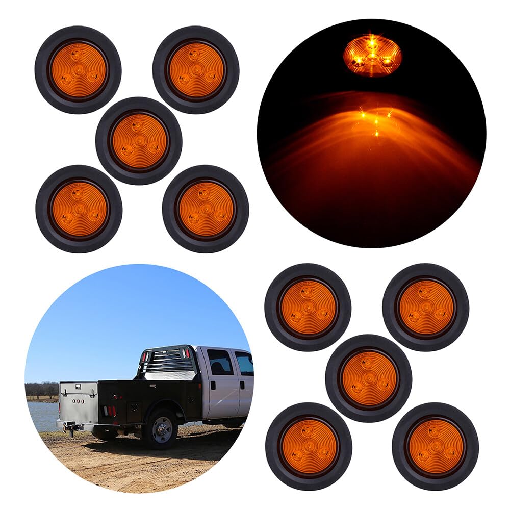ECCPP Universal Side Lights/Trailer Tail Lights AmberLight Lights Color