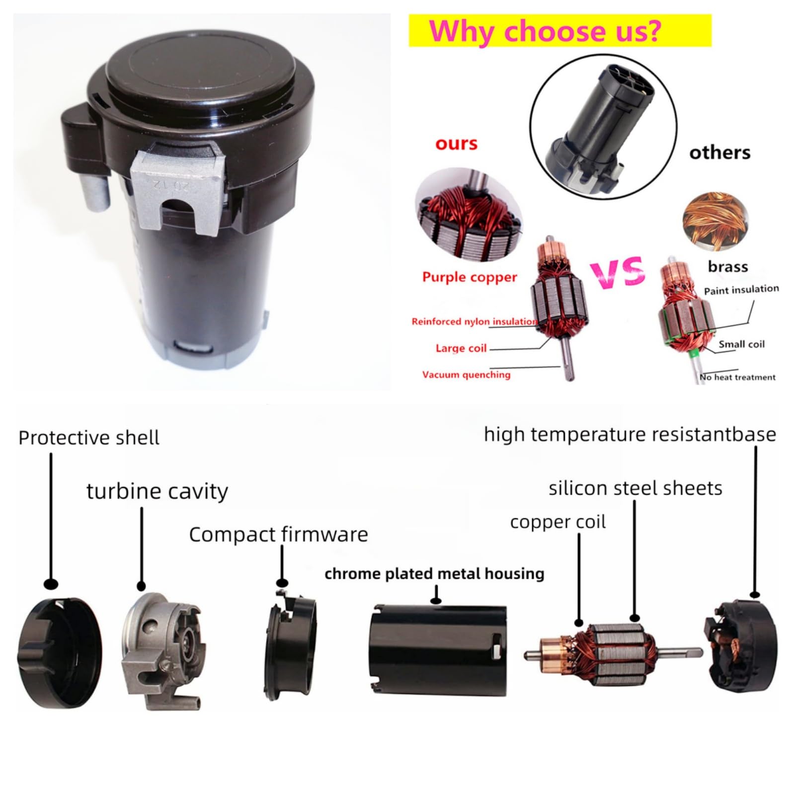 Auto Hupe LKW Hupe Lauter Lautsprecher Innovatives Design Lufthorn und einstellbare Installation car horn Chrom-Zink Trompete schwarz Air Horn mit Luftpumpe für 12V Auto LKW Boot ect