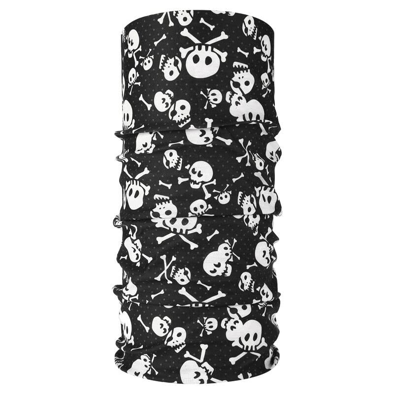 Voici France face mask Smuff Mutlipurpose Bandana Balaclava Headband Scrunchie Neckerchief HairBand Scarf Headwrap Pirate Wrap Beanie Caps Black color Opt-42