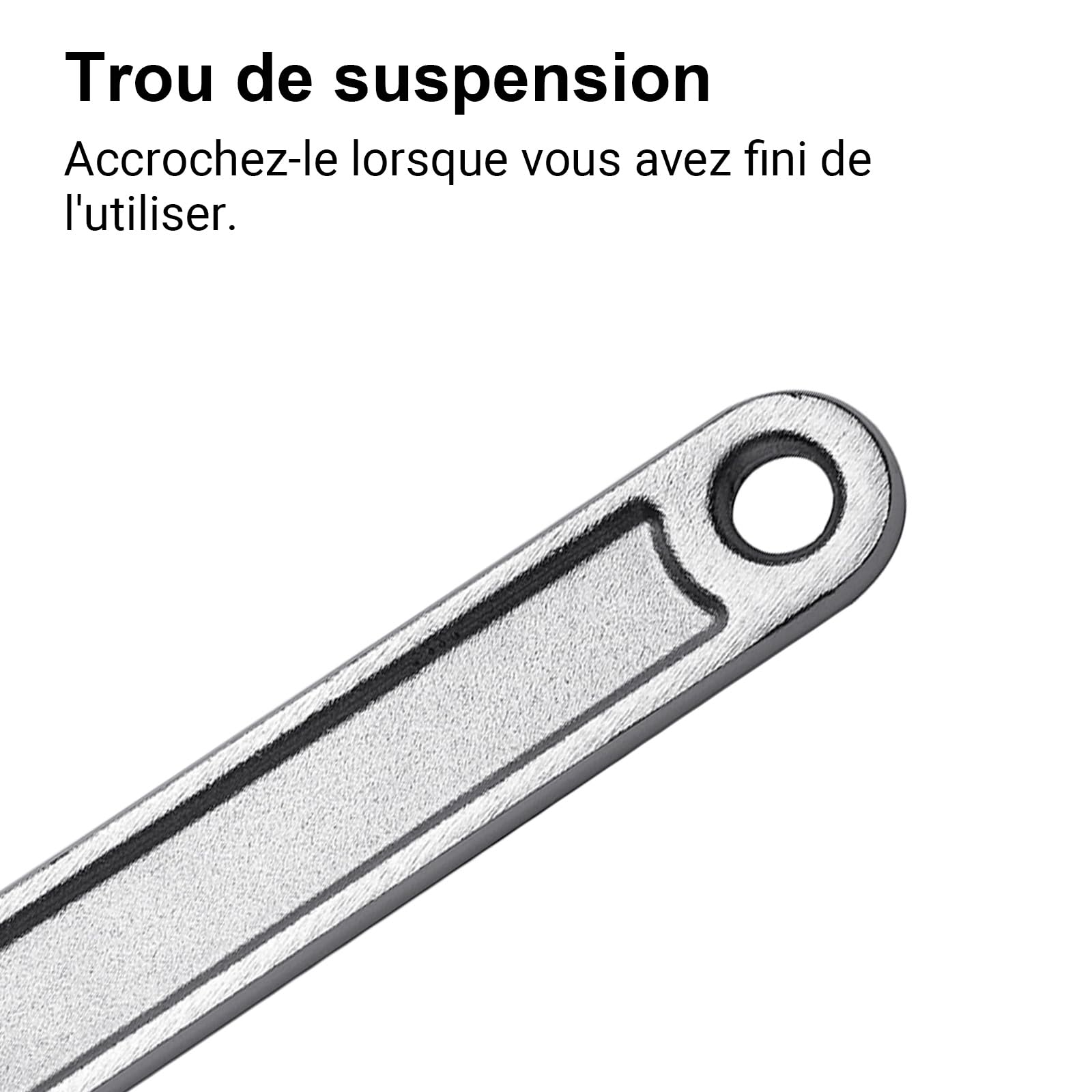 Jetech Clé à molette réglable professionnelle de 61 cm avec grande ouverture