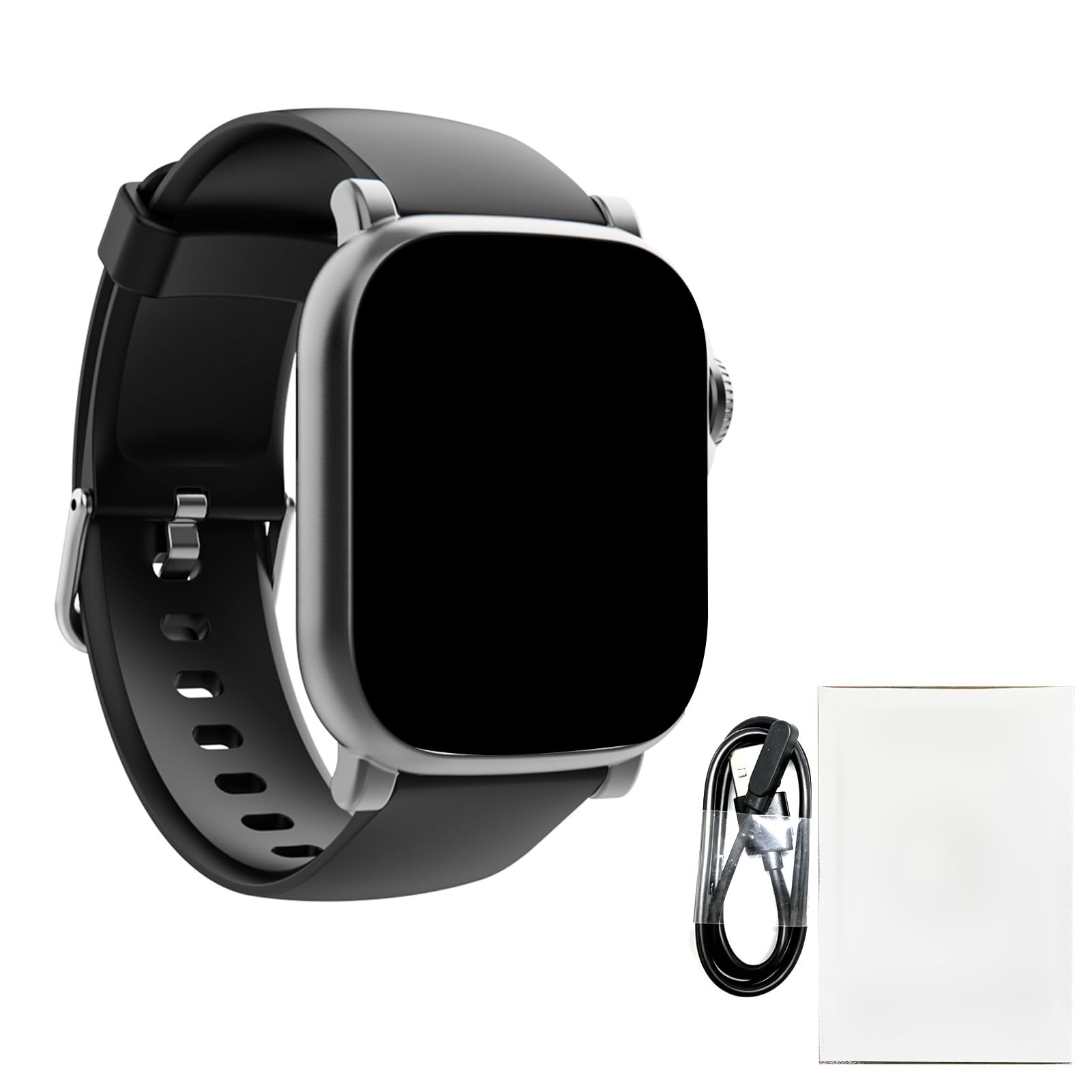 Cuifati Reloj Inteligente con Pantalla Táctil HD de 2,01 Pulgadas, Reproductor de MP3 Bluetooth 5.4 con Batería de 800 MAh, Monitor de Sueño con Frecuencia Cardíaca de 120 Modos Deportivos, Reloj