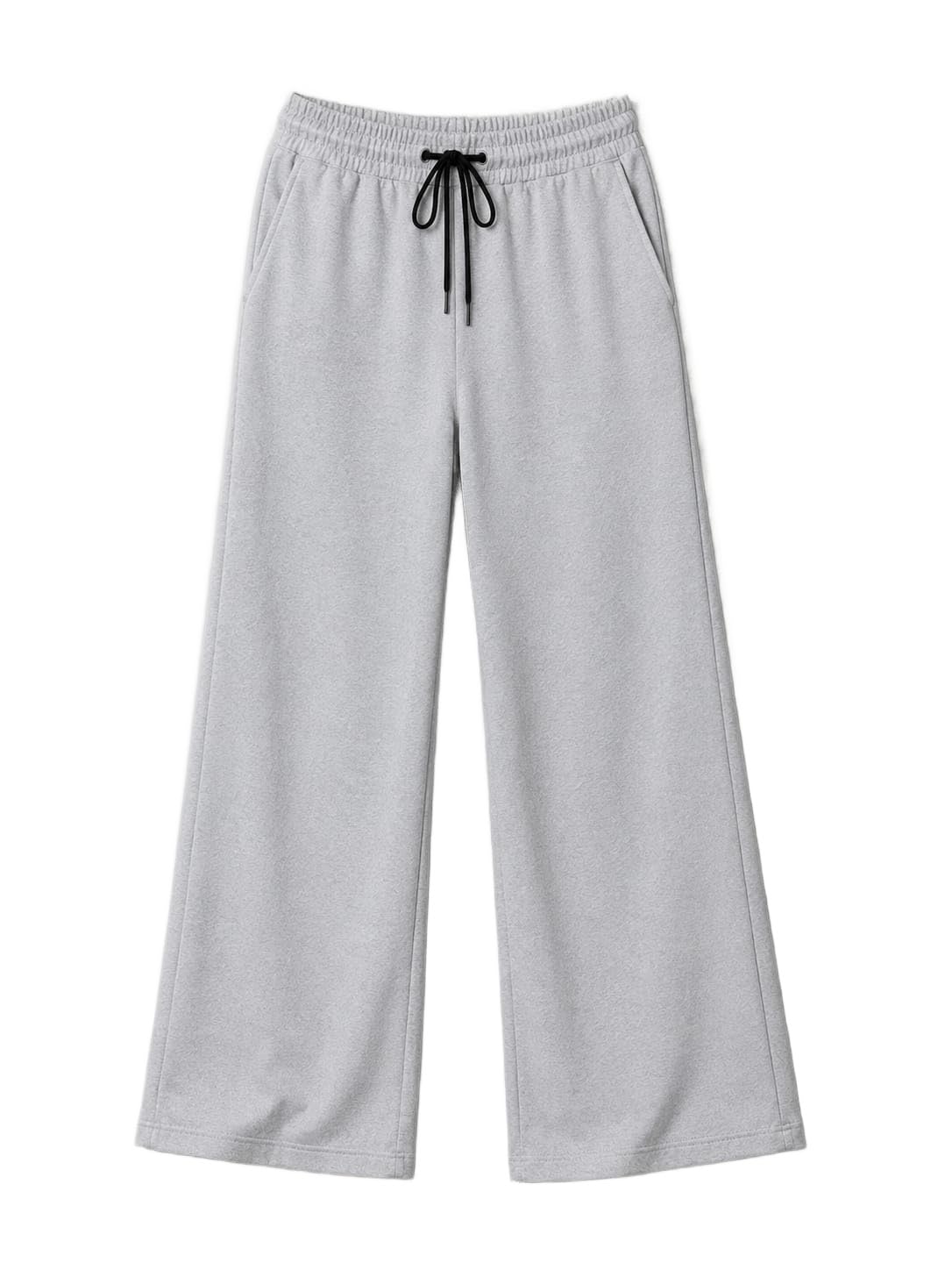 amoozo Women Regular Fit Black Trouser | Casual Wear Solid Cotton Blend Pant for Ladies | Stretchable Elastic Waistband with Functional Pockets (L XL)-picture-14