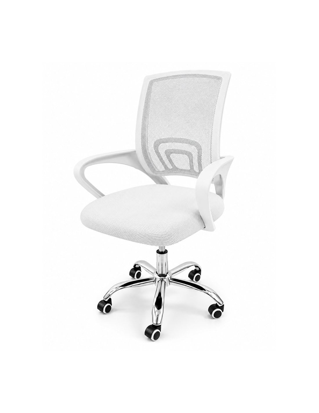 Jardin202 - Silla de Oficina ergonómica Transpirable Nexus | Soporte Lumbar Activo | Despacho y Hogar | (Blanca)