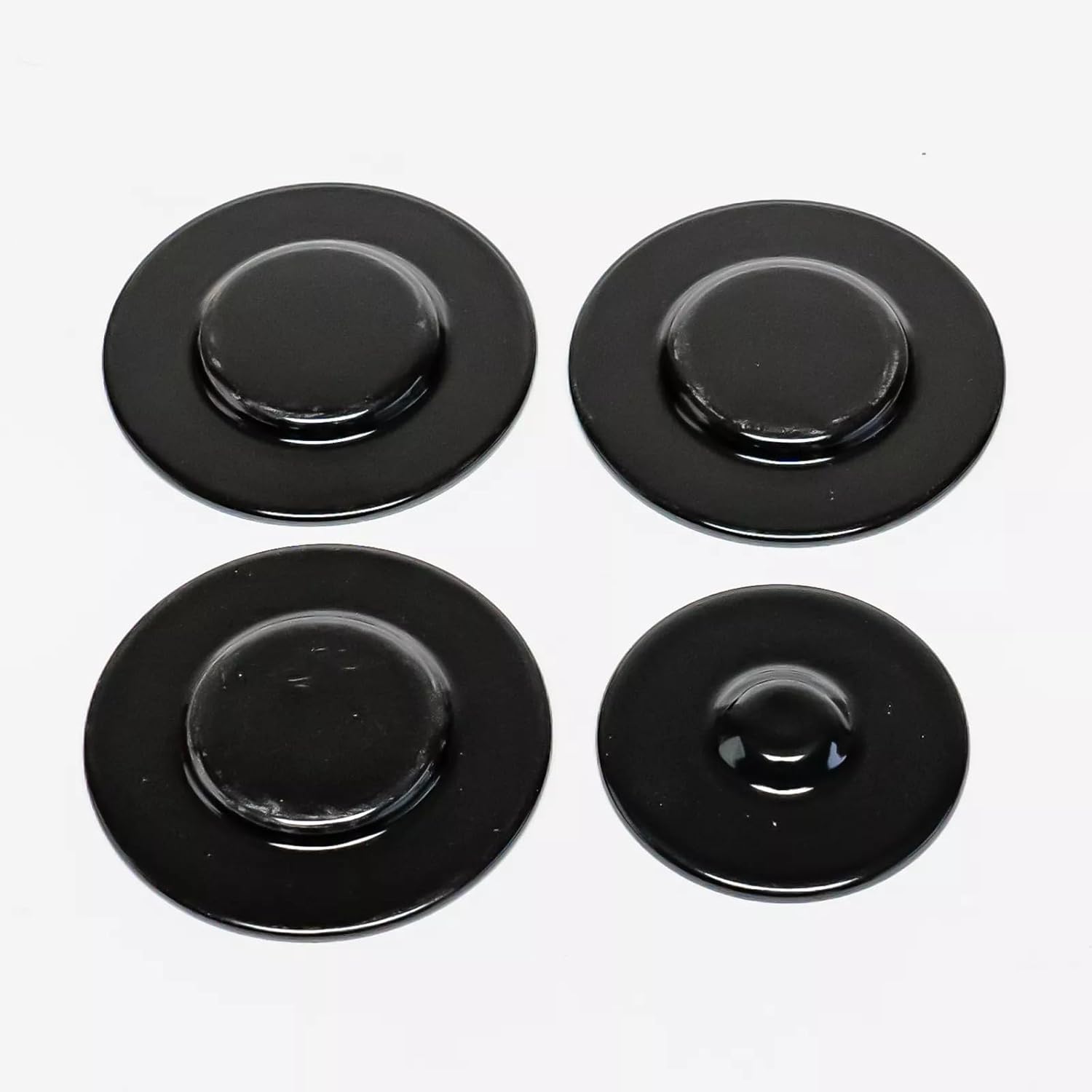 4 Pack Gas Range Burner Cap Black Kit for Whirlpool Maytag WPW10218223 BCK-223 AP6017264 W10218223 1937399 PS11750559 - Burner Cap - Gas stove accessories