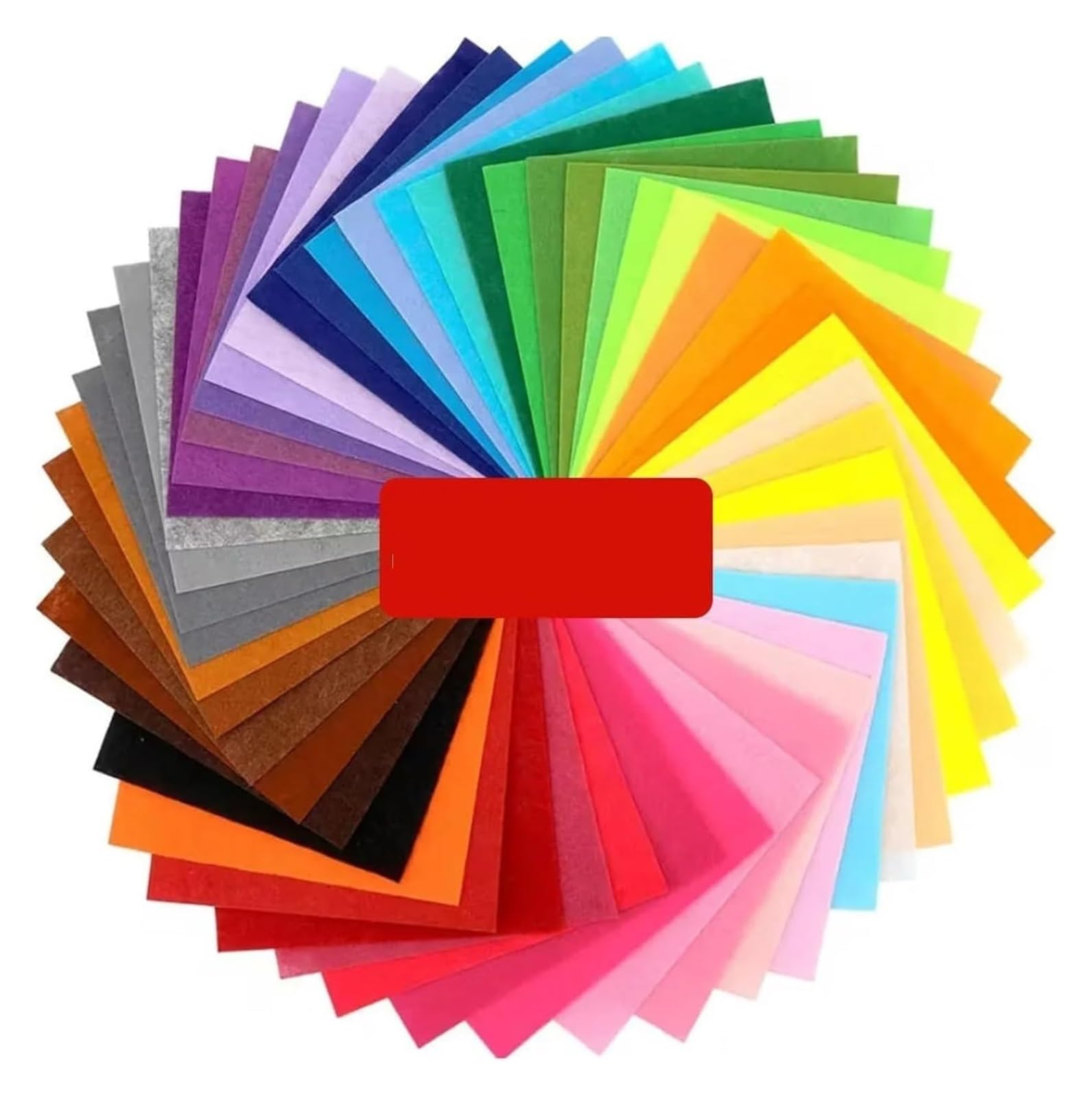 Felt Fabric Sheet, Felt Fabric Multicolor 10cmx10cm DIY Sewing Patchwork Party Decoration Crafting