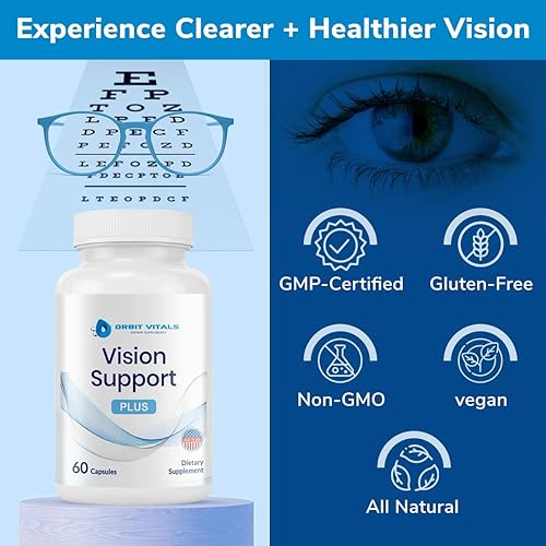 Miniatura 6 de Suplementos de apoyo para la visión con luteína, zeaxantina, extracto de arándano, vitamina para el cuidado de los ojos, fatiga ocular, ojos secos,