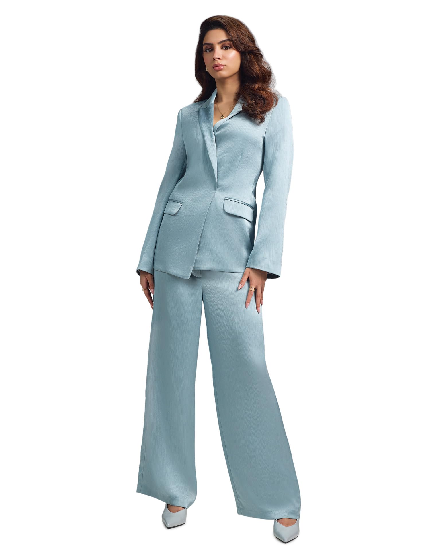 arrow Single Breasted Satin Regular fit Blazer-picture-13