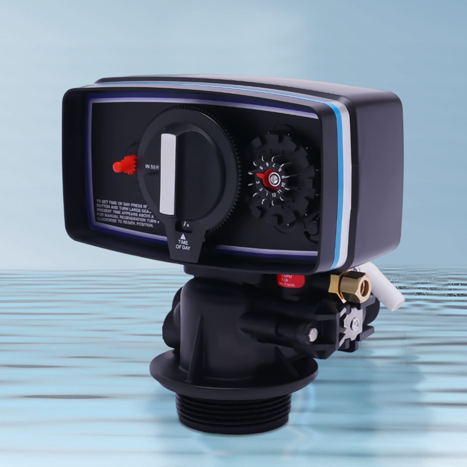 APOUDM 5600 Water Softener Timer 12-Day Timer Control Valve for Diameter Water Filter Softener Resin Tank Automatic Fleck Control Timer Valve For Water Filter Softener Resin