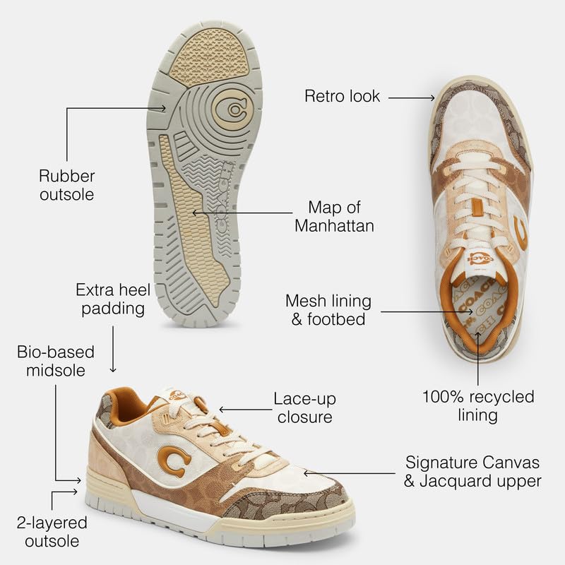 Coach Men's SOHO Sneaker, Signature, 133