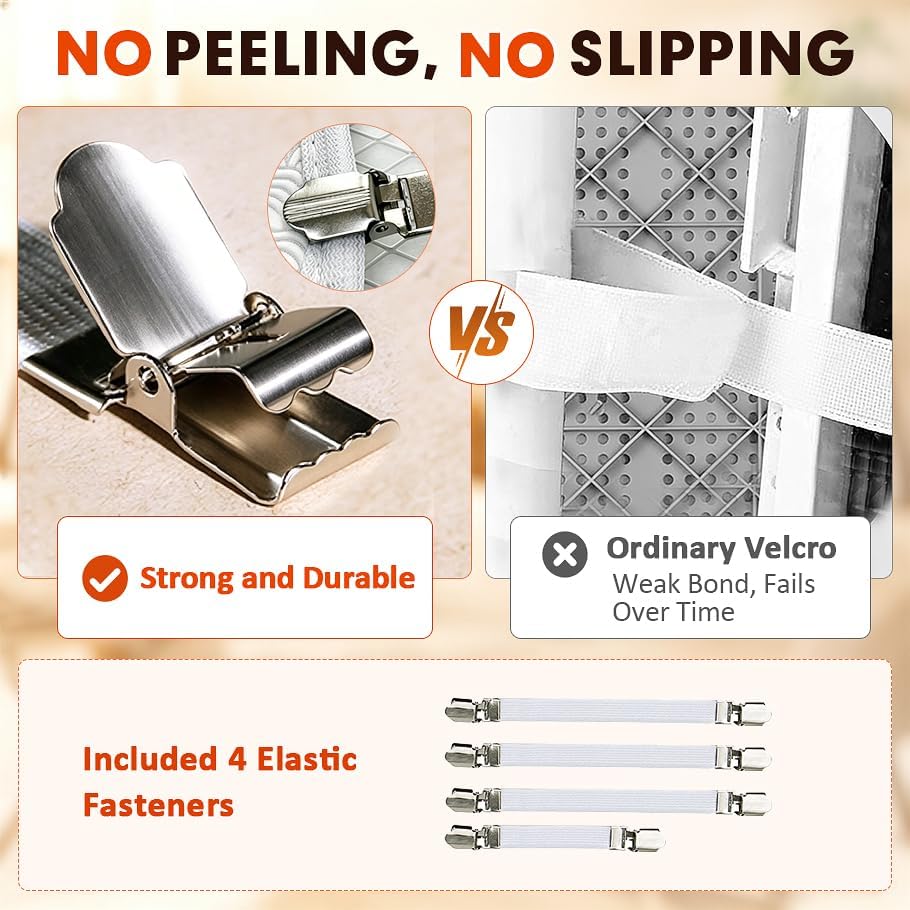 Dalykate Ironing Board Cover and Pad, Extra Wide 18x19 Iron Board Cover with Padding, Scorch & Stain Resistant Thick Iron Padded, Non-Slip Elastic Edge & Fasteners Clips for Daily Ironing, Tropical