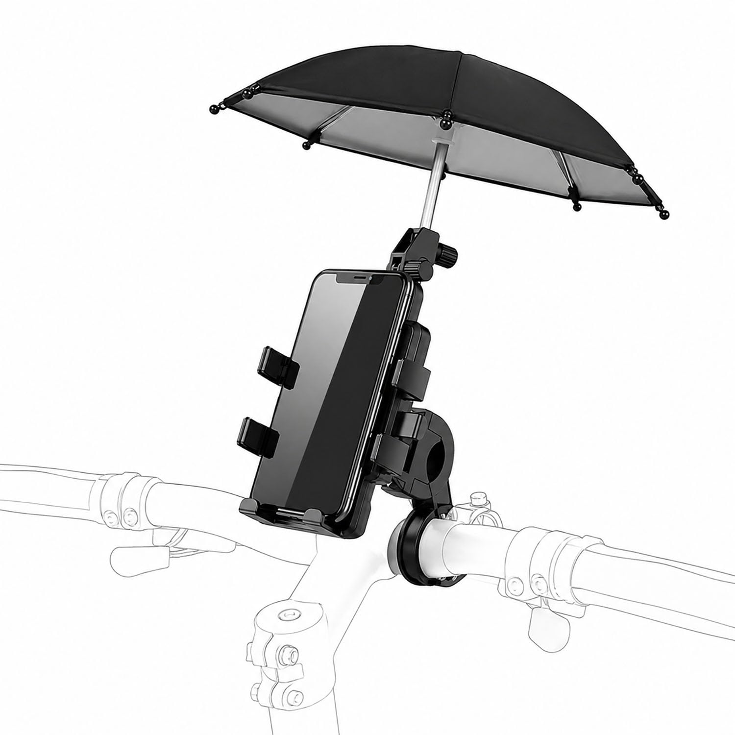TGSPYXCH Bike Phone Mount Handlebar Holder for Bianchi Impulso 2017-2026 ABS Bicycle Mobile Phone Stand 360° Adjustable Rotation Anti-Shake Accessories