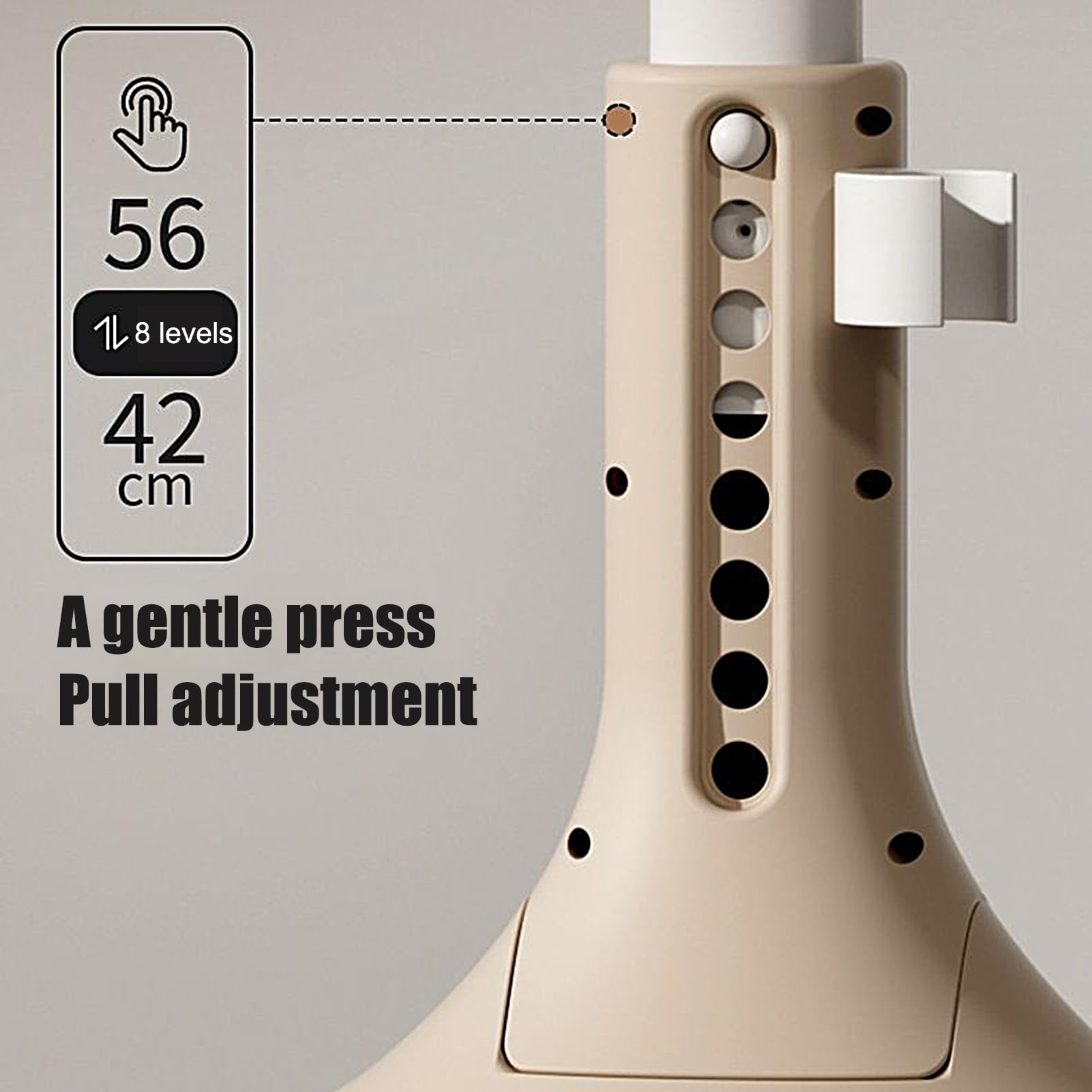 Soporte de ducha para niños, asiento ergonómico ajustable en altura | Soporte de baño para niños – para lavar el cabello, baño, hogar, baño, apartamento, camping