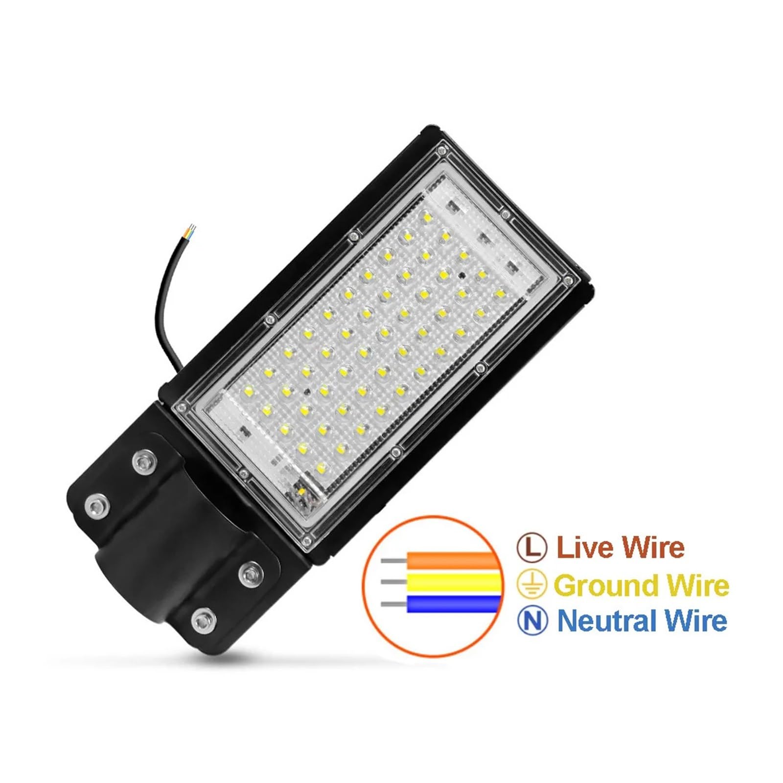 LED 25W 50W 100W Wodoodporna Lampa Uliczna Kinkiet AC220V Reflektor Oświetlenie Zewnętrzne Ogród Mieszkalny Hotel Lekki Garaż ogrodowy(Cold White,100W)