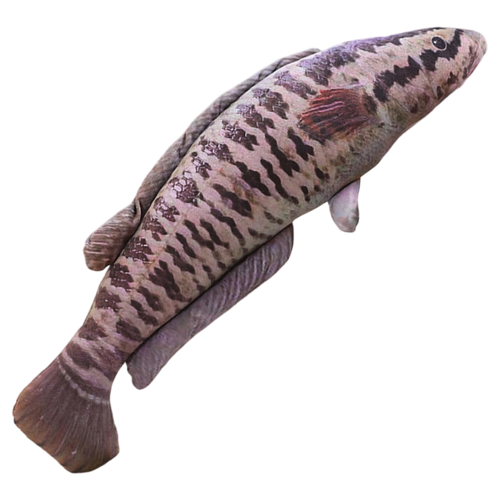 Uanqfegy Realistic Giant Fish Plush Pillow, 80cm Lifelike 3D Print Stuffed Animal Ultra Soft Cushion for Home Decor Sofa Bed/31.5 Inch