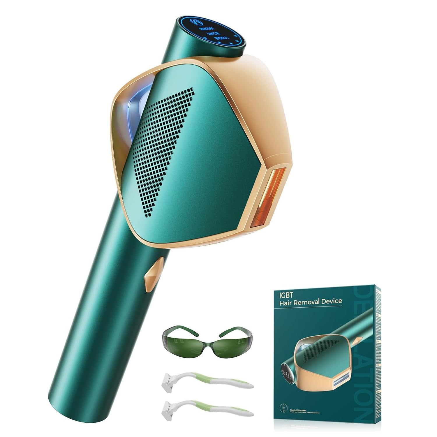 Flash Superrápido Depiladora Laser con tecnologÃa IGBT avance, 19,8J IPL Depiladora de Luz Pulsada Mujer laser depilacion de depilación para mujeres y hombres - Ilimitado Flashes