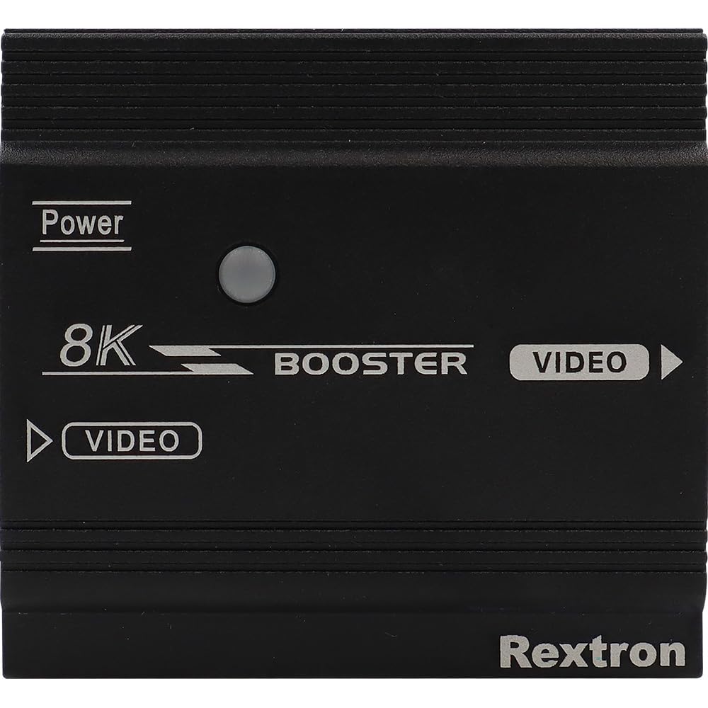 Rextron HDMI 2.1 Booster, 8K@60HZ, DSC, HDCP 2.3/2.2/1.4, Signal Amplifier Repeater for Long Distance, Supports 45M, Boost up to 32.8ft, Auto EQ, Plug & Play for TV, Monitor, Xbox, PS5, VBSTM-K08