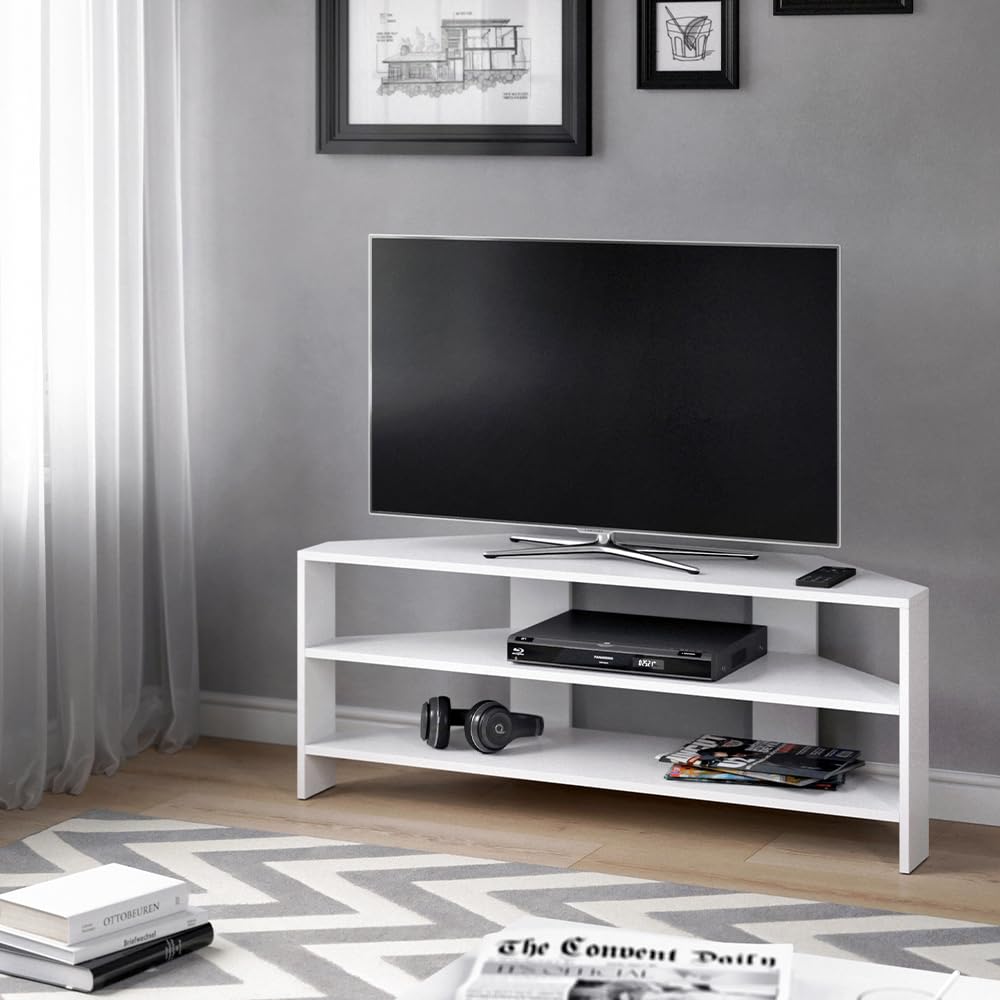 Vicco Mobile tv, Bianco, 114 x 45 cm | adatto per televisori fino a 55 pollici
