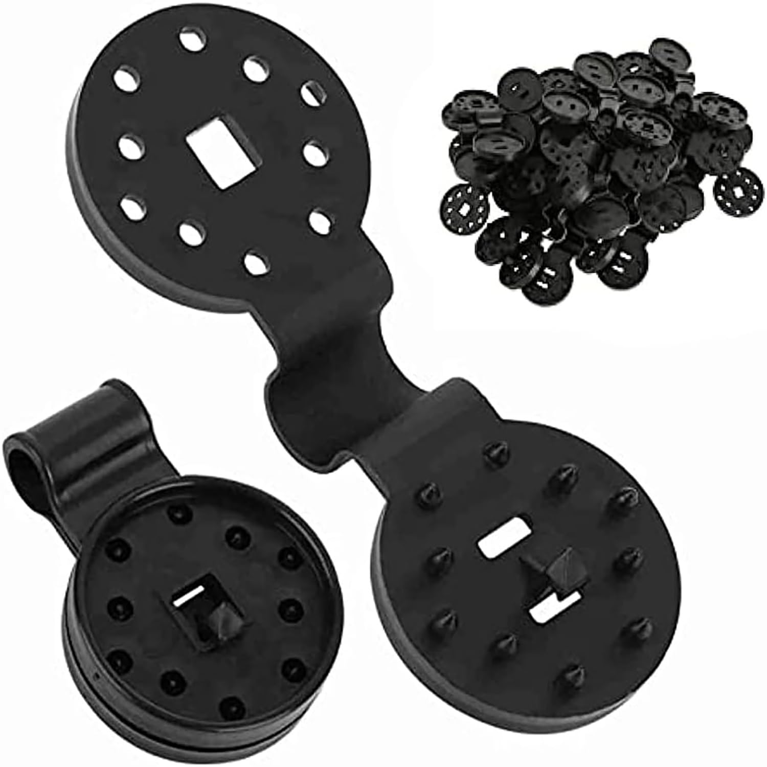 Paño de sombra Heavy Duty Lock Grip Reutilizable Heavy Duty Shade Cloth Lock Grip Clips A prueba de viento Toldo Abrazadera Grip for red de jardín Red antipájaros, red parasol ( Size : Large(50pcs) )